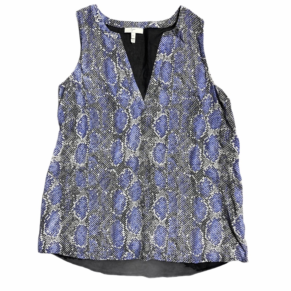Joie Purple & Black Snakeskin Print Blouse XS - Picture 1 of 7